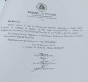 TR declara constitucionalidade alteração lei RAEOA