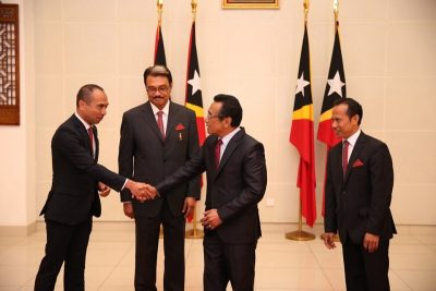 Presidente da república timorense empossa três novos embaixadores   