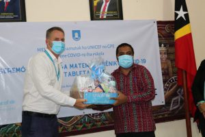 UNICEF apoia MEJD com 155 tablets e produtos de higiene para 1.818 escolas