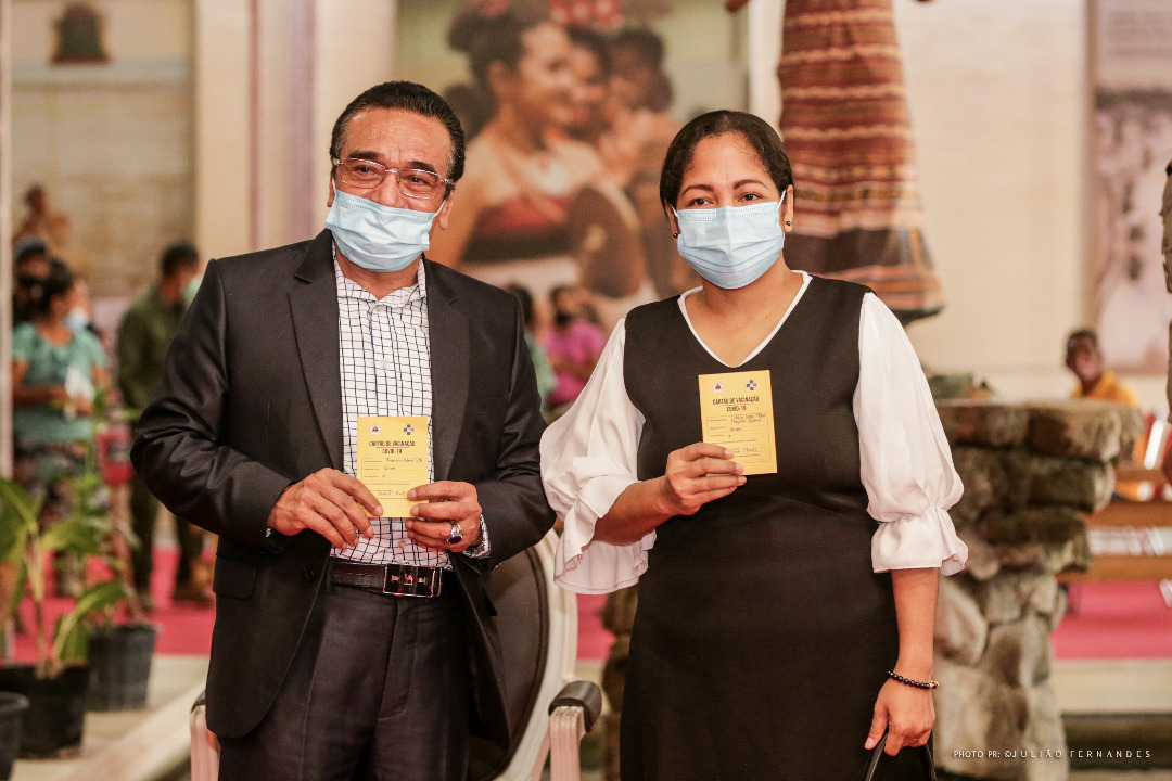 Presidente timorense recebe primeira dose da vacina da AstraZeneca