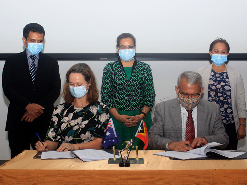 Timor-Leste e Austrália assinam acordo contribuição financeira