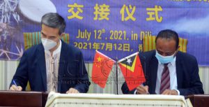 Governo chinês entrega projeto DTMB a Timor-Leste