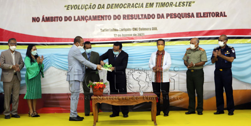 Presidente da República lança resultados da pesquisa sobre atos eleitorais em TL