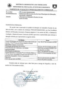 Exames nacionais decorrem em meados de dezembro