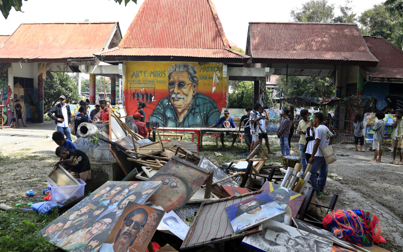 Governo esclarece razão para evacuar edifício onde pintava o grupo Arte Moris