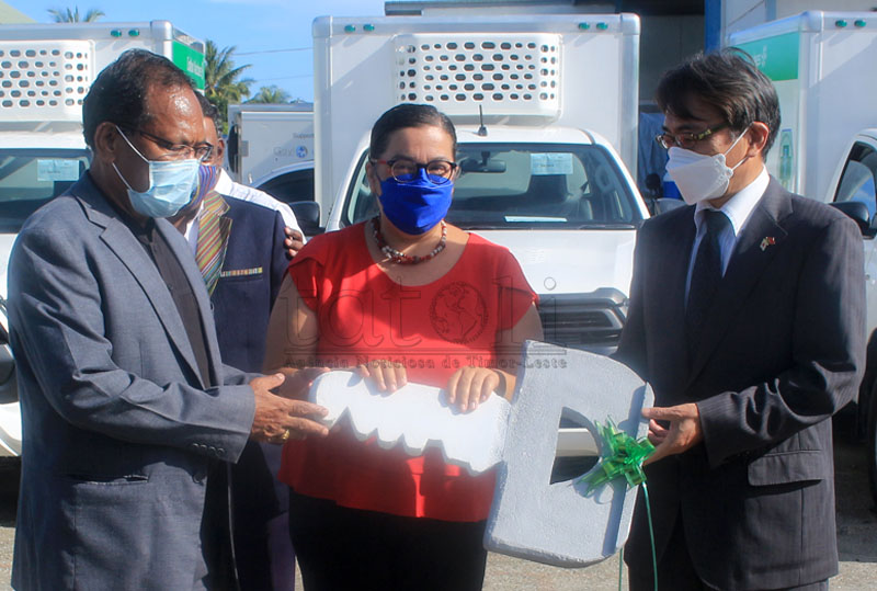 Japão e UNICEF disponibilizam três camiões frigoríficos a Timor-Leste