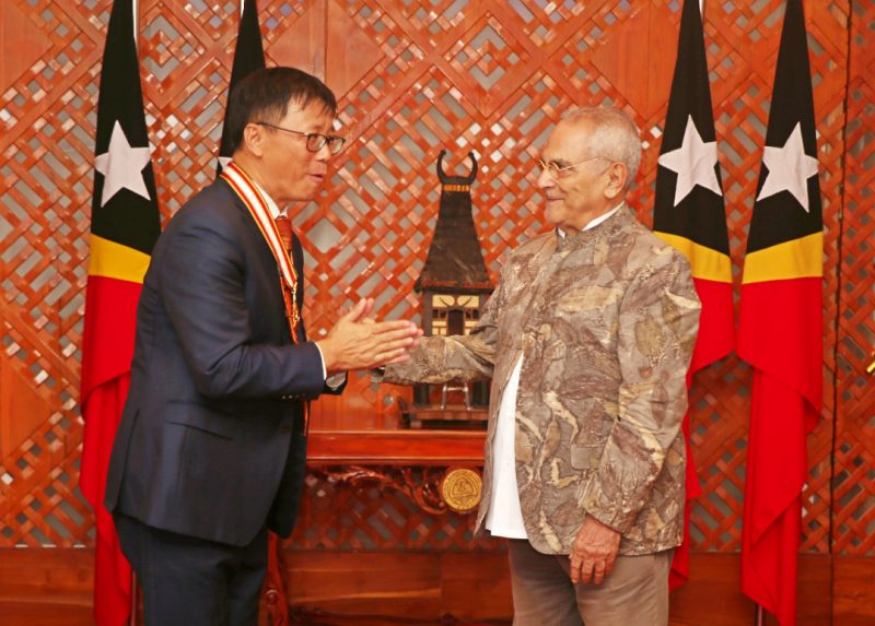 Dageng Liu: “Colar da Ordem de Timor-Leste vai permanecer na minha vida”