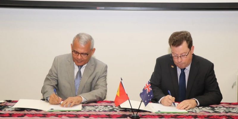 Timor-Leste e Austrália assinam acordo de 25 milhões para implementação do PROSIVU