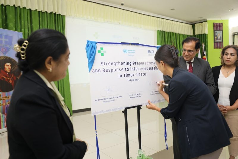 MS e parceiros reforçam projeto de preparação e respostas às doenças infeciosas em Timor-Leste