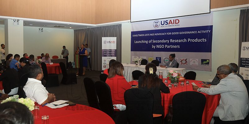 USAID e nove ONG divulgam estudo sobre problemas que afetam povo timorense