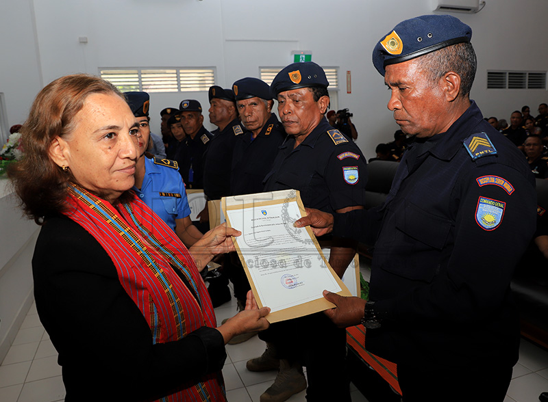 Reintegrados oficialmente na PNTL 158 agentes reformados
