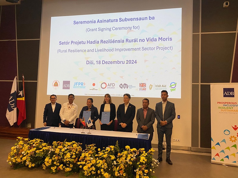 Formalizado acordo para melhorar resiliência climática e meios de subsistência rurais