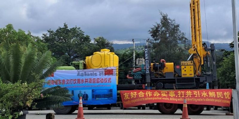 Embaixada da China disponibiliza equipamentos de perfuração de água