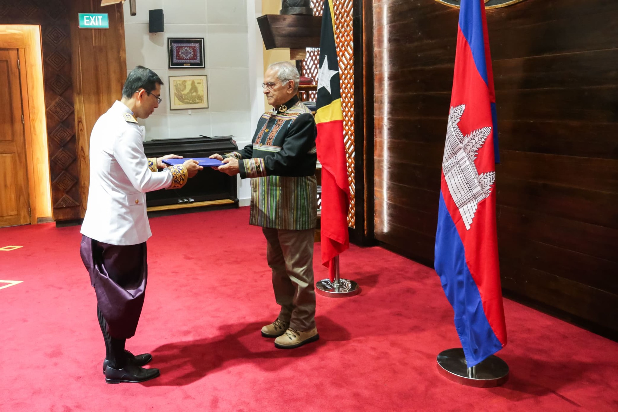 PR recebe credenciais do Embaixador do Camboja em Timor-Leste