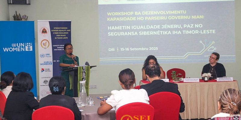 Díli recebe seminário sobre igualdade de género e resiliência cibernética para a paz