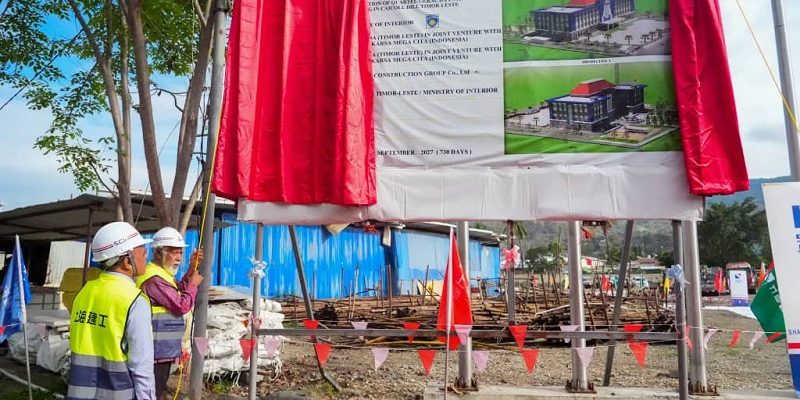 Lançada primeira pedra do novo edifício da PNTL