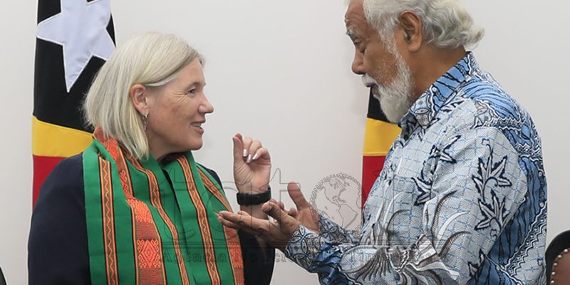 Embaixadora neozelandesa e Xanana discutem prioridades partilhadas no contexto da ASEAN