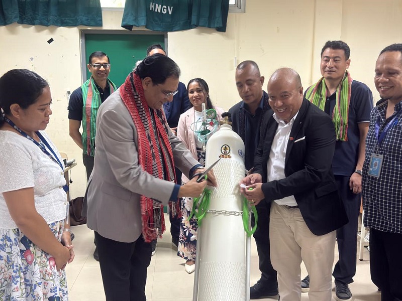 OMS entrega primeira unidade de produção de oxigénio medicinal ao HNGV