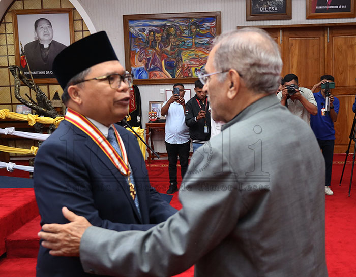 Embaixador da Indonésia condecorado com Colar da Ordem de Timor-Leste