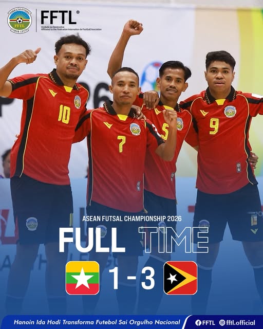 ASEAN Futsal Championship: Timor-Leste conquista vitória contra Myanmar por 3-1