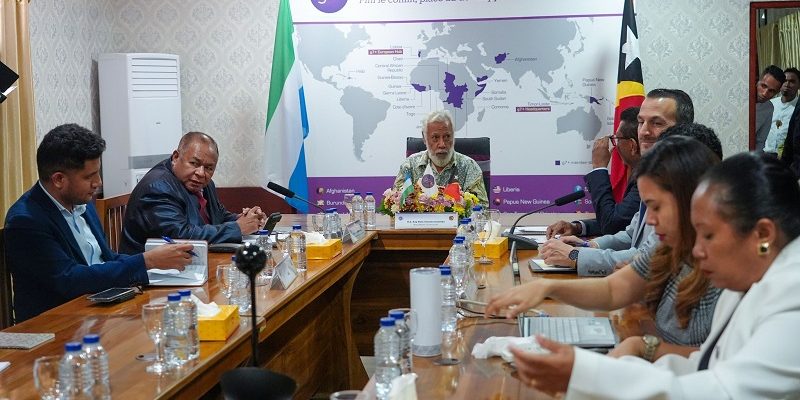 Timor-Leste e Serra Leoa reforçam coordenação na g7+ para mediação de crises na Guiné-Bissau e no Sudão do Sul