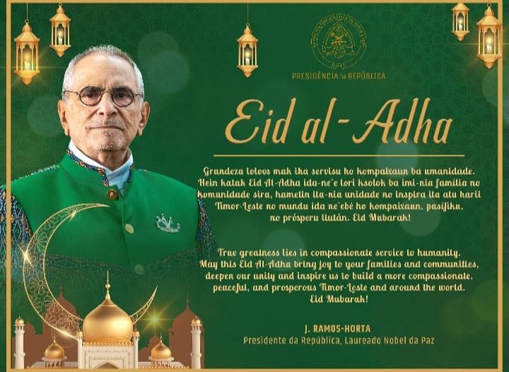 PR felicita comunidade muçulmana pelo Eid al-Adha e destaca convivência religiosa em Timor-Leste