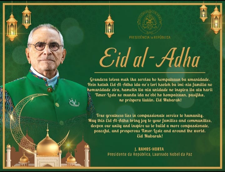 PR felicita comunidade muçulmana pelo Eid al-Adha e destaca convivência religiosa em Timor-Leste